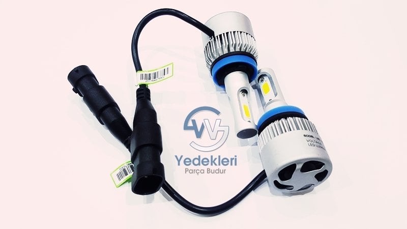 XENON H11 Far veya SİS Farı Ampül Seti LEDLİ 8000 LÜMEN