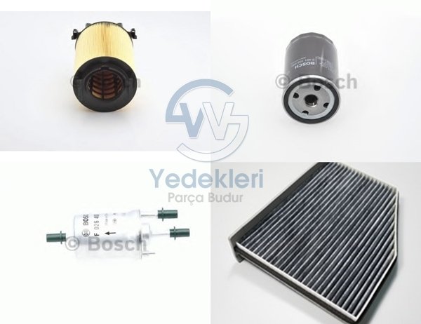 Golf 5 Bakım Filtre Seti 1.6 BSE - BOSCH