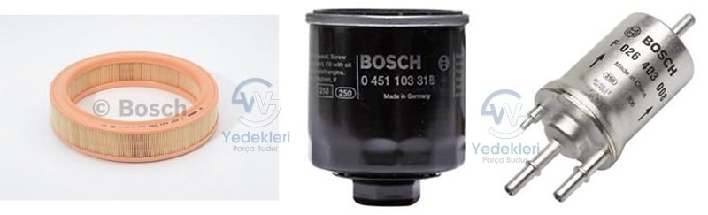 Polo Bakım Filtre Seti 1.6 AEE Motor - BOSCH