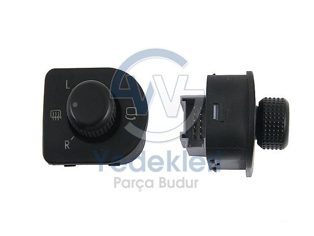 Volkswagen Bora Ayna Ayar Düğmesi KATLANIR TİP - 1J1959565E 01C - İTHAL / Eş Değer Ürün