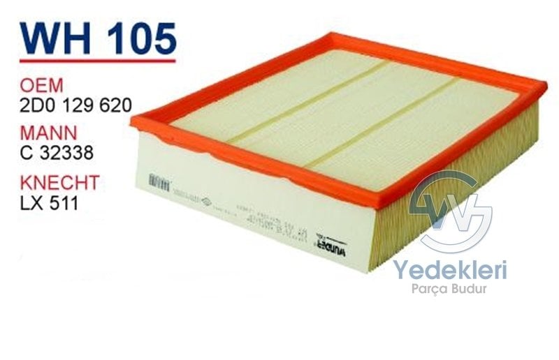 LT35 Volt Bakım Filtre Seti 2.5TDI Hava Filtresi