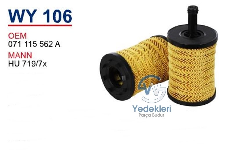 Polo Bakım Filtre Seti 1.4TDI AMF Motor Yağ Filtresi