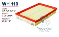 Polo Bakım Filtre Seti 1.4 BBY BBZ BKY Hava Filtresi