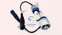 XENON H11 Far veya SİS Farı Ampül Seti LEDLİ 8000 LÜMEN