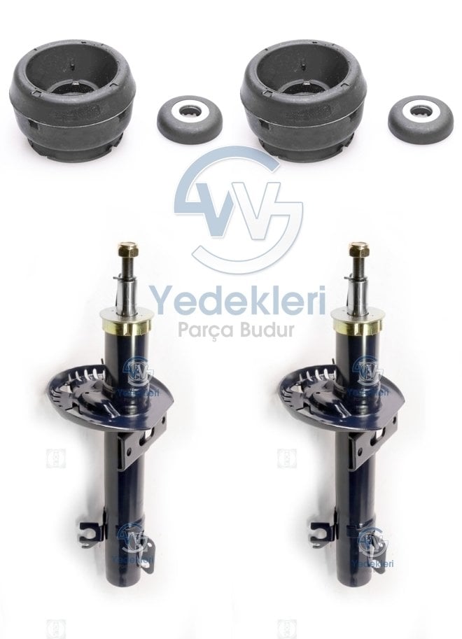 Polo Ön Amortisör Takımı Takozlu Set - 6R0413031AJ
