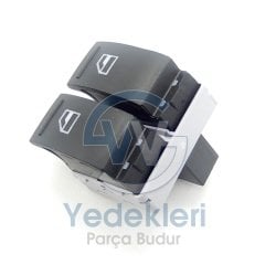Volkswagen Transporter (T5-T6) Cam Açma Düğmesi (Sürücü) 7E0959855A 9B9 - İTHAL / Eş Değer Ürün