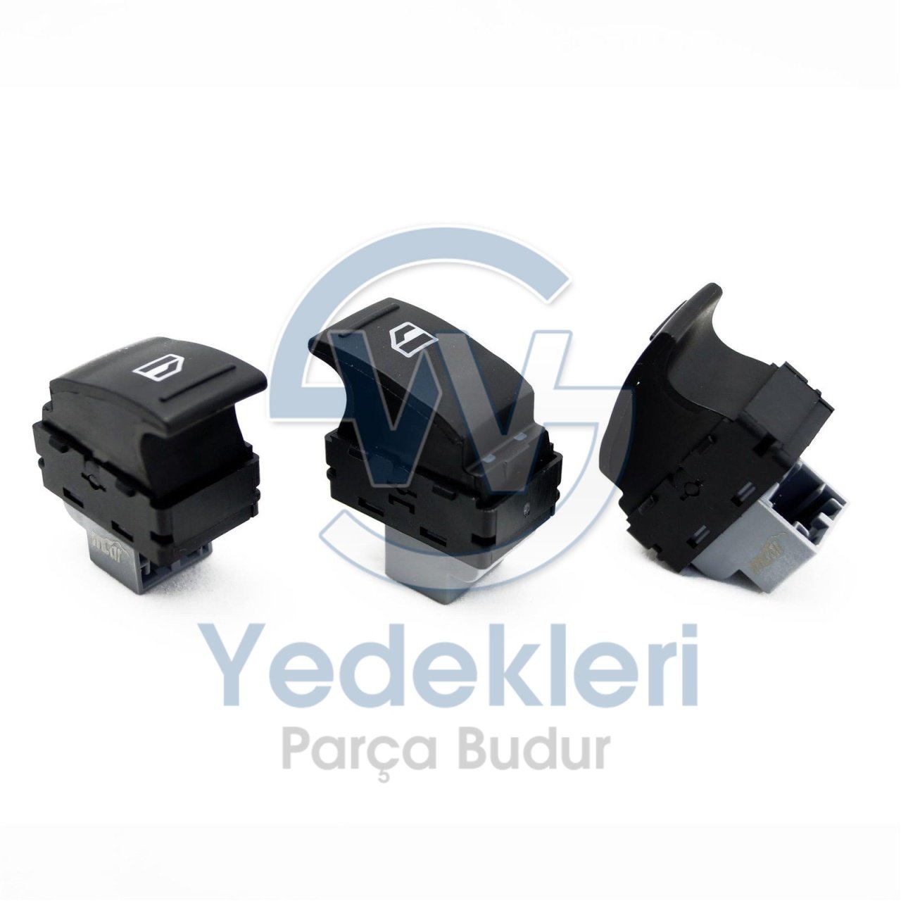 Volkswagen Transporter T5 Cam Açma Düğmesi (Yolcu) 7E0959855 9B9 - OEM / ORJINAL