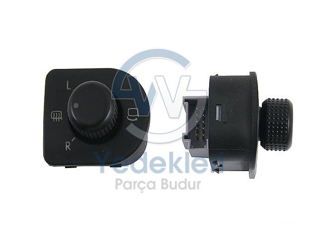 Volkswagen Bora Ayna Ayar Düğmesi KATLANIR TİP - 1J1959565E 01C - İTHAL / Eş Değer Ürün