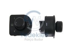 Volkswagen Passat Ayna Ayar Düğmesi KATLANIR TİP - 1J1959565E 01C - İTHAL / Eş Değer Ürün